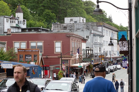 Shopping in Downtown Juneau, Alaska
